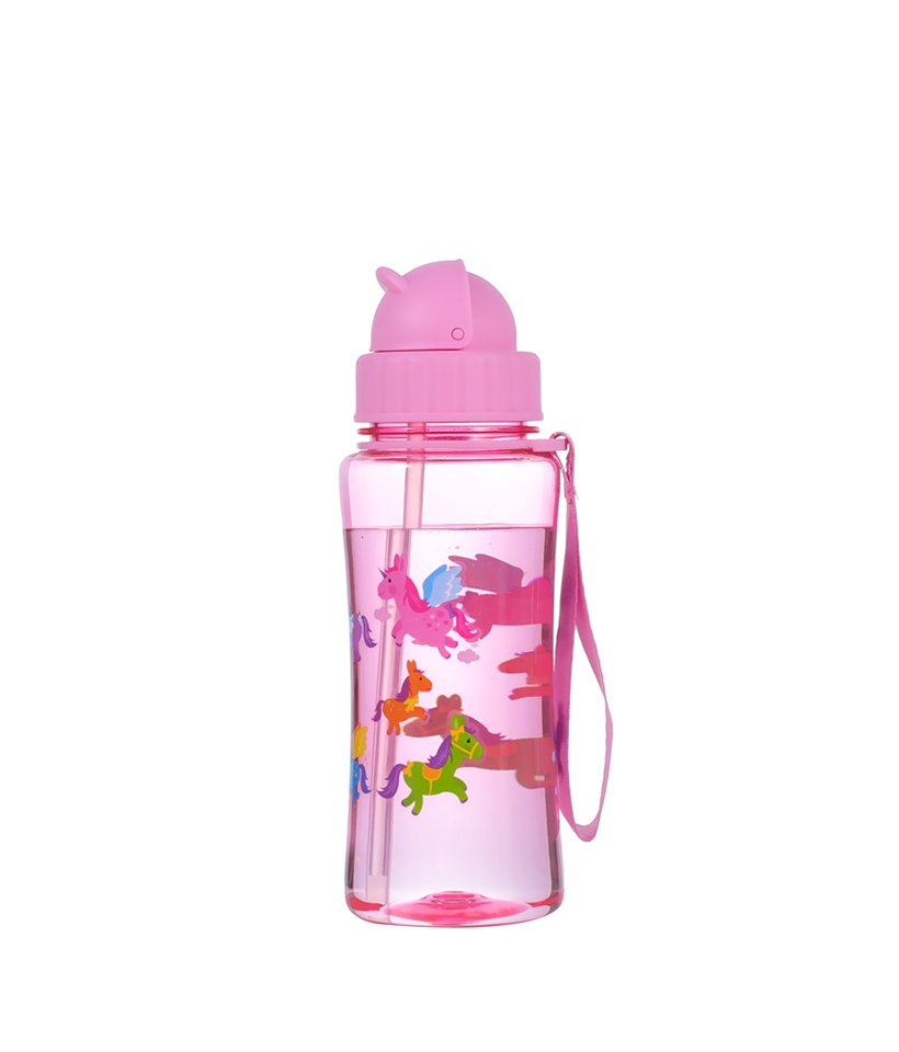 460ml livre de BPA, resistente a quedas, durável, higiênico e à prova de poeira, fácil de transportar Tritan Kids Bottle