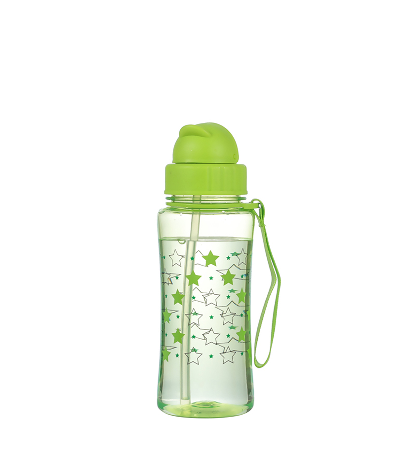 460ml livre de BPA, resistente a quedas, durável, higiênico e à prova de poeira, fácil de transportar Tritan Kids Bottle