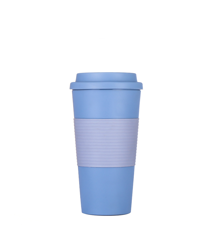 Caneca de café quente de PP de grau alimentício com isolamento duplo de 473 ml