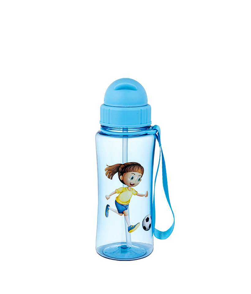 460ml livre de BPA, resistente a quedas, durável, higiênico e à prova de poeira, fácil de transportar Tritan Kids Bottle