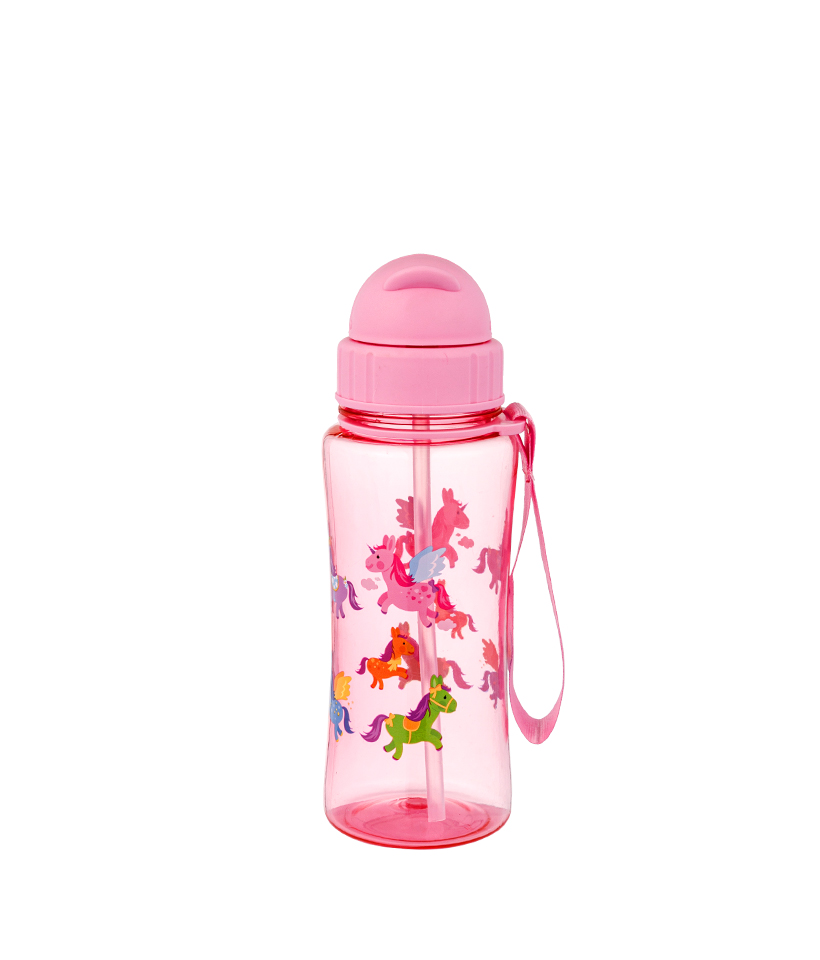 460ml livre de BPA, resistente a quedas, durável, higiênico e à prova de poeira, fácil de transportar Tritan Kids Bottle